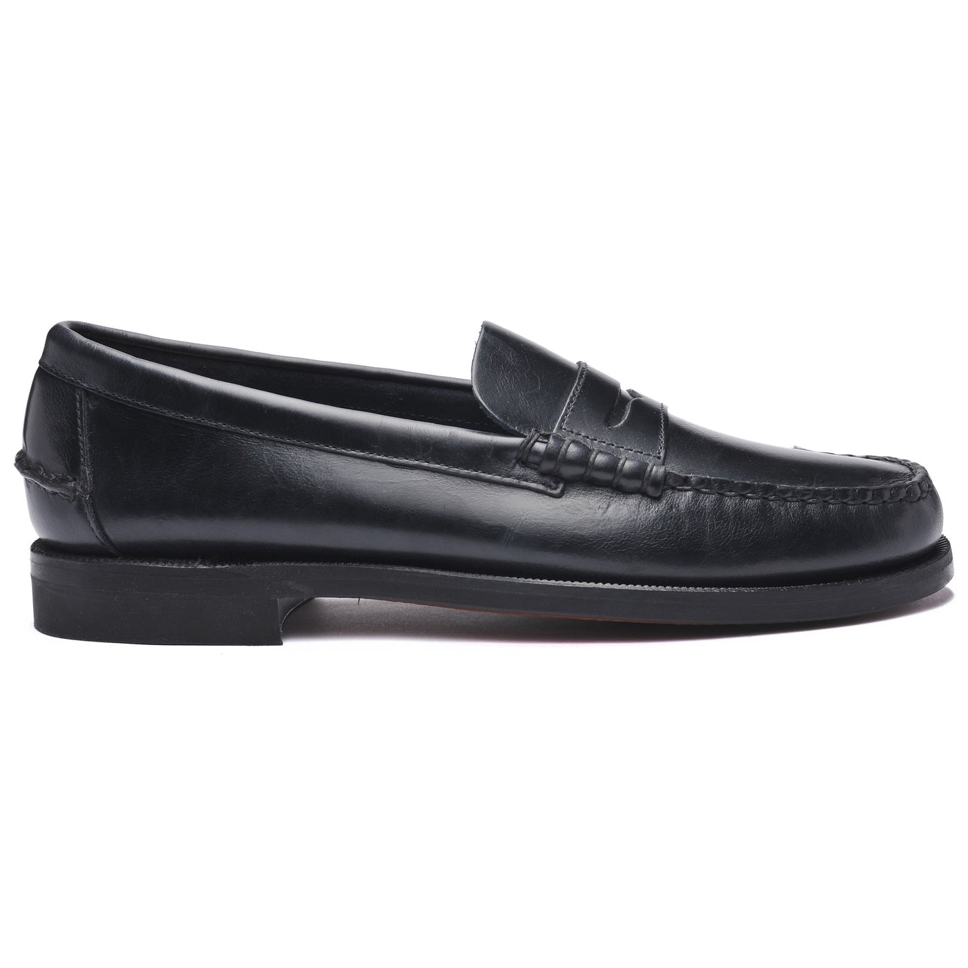 Moc Man CLASSIC DAN WAXY Moccasin BLUE NAVY Photo (jpg Rgb)			