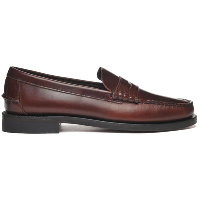 Moc Man CLASSIC DAN WAXY Moccasin BROWN CINNAMON Photo (jpg Rgb)			
