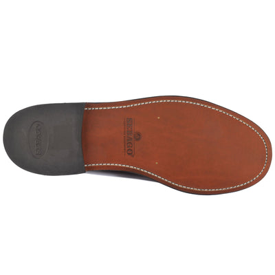 Moc Man CLASSIC DAN WAXY Moccasin BROWN CINNAMON Dressed Front (jpg Rgb)	