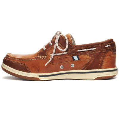 Moc Man TRITON THREE EYELETS FGL Moccasin BROWN COGNAC Dressed Side (jpg Rgb)		