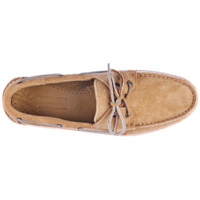 Docksides Woman DOCKSIDES PORTLAND SUEDE WOMAN Mocassin BEIGE CAMEL Dressed Back (jpg Rgb)		