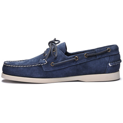 Docksides Woman DOCKSIDES PORTLAND SUEDE WOMAN Mocassin BLUE NAVY Dressed Side (jpg Rgb)		