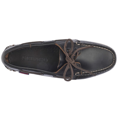 Docksides Woman DOCKSIDES PORTLAND WOMAN Mocassin DK BROWN Dressed Back (jpg Rgb)		