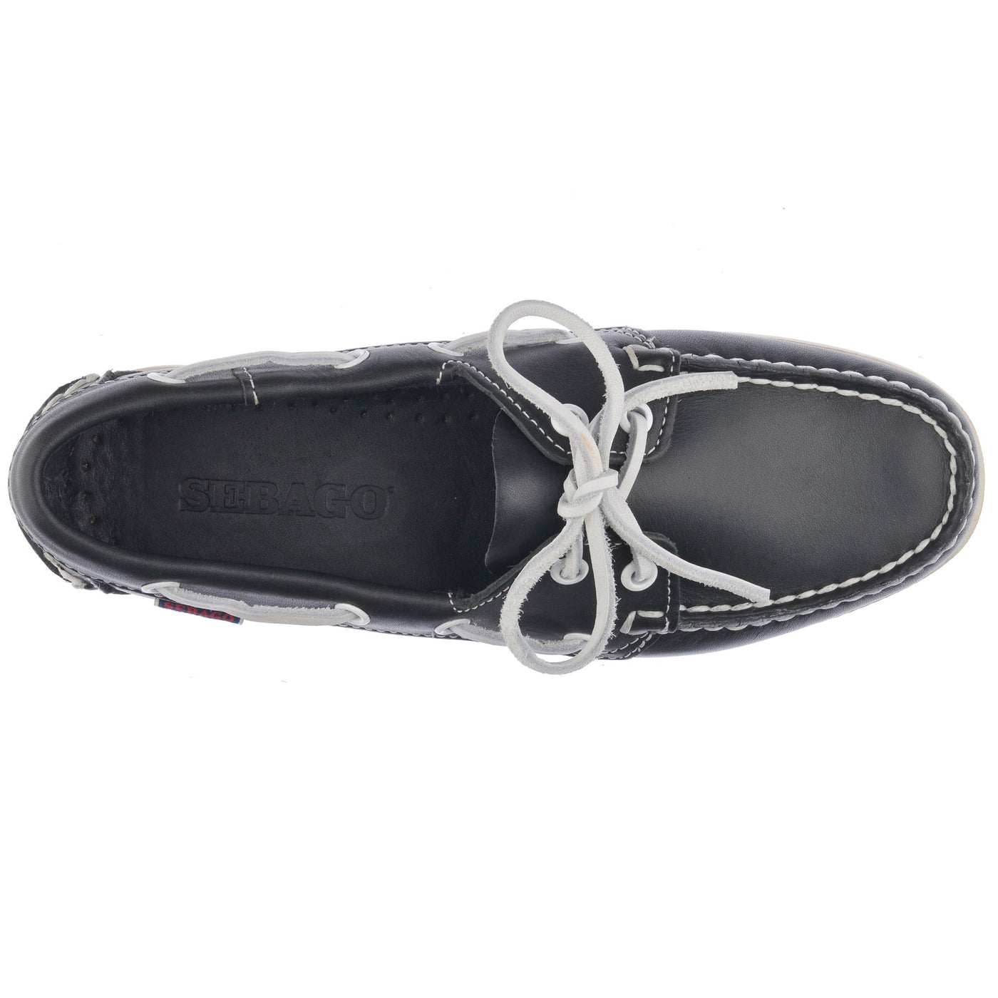 Docksides Woman DOCKSIDES PORTLAND WOMAN Mocassin BLUE NAVY Dressed Back (jpg Rgb)		