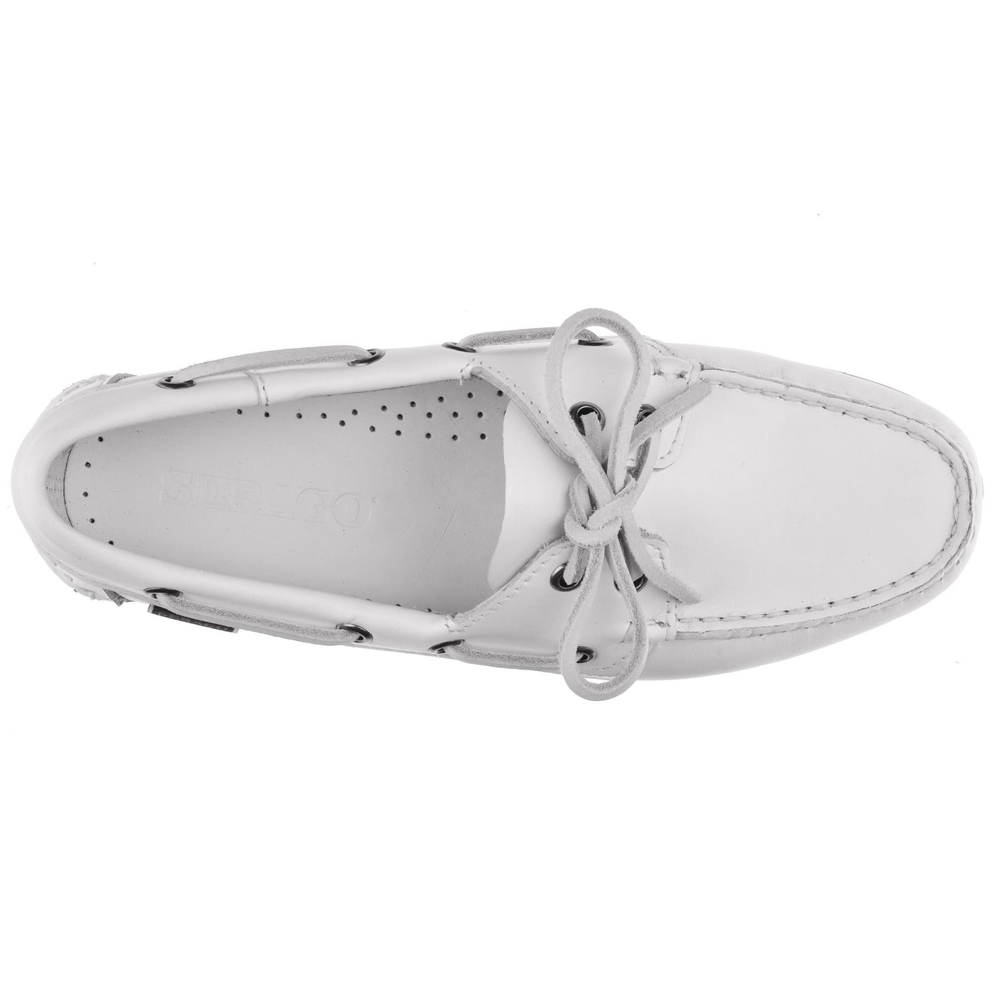 Docksides Woman DOCKSIDES PORTLAND WOMAN Mocassin WHITE Dressed Back (jpg Rgb)		