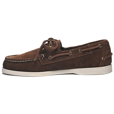 Docksides Man DOCKSIDES PORTLAND SUEDE Mocassin DK BROWN Dressed Side (jpg Rgb)		