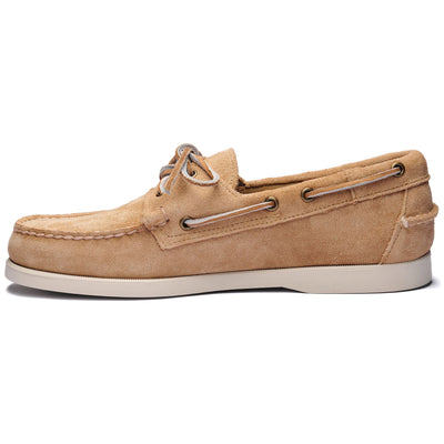 Docksides Man DOCKSIDES PORTLAND SUEDE Mocassin BEIGE CAMEL Dressed Side (jpg Rgb)		