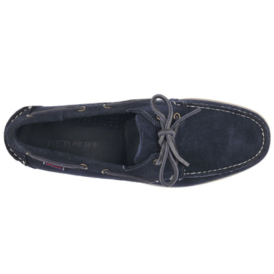Docksides Man DOCKSIDES PORTLAND SUEDE Mocassin BLUE NAVY Dressed Back (jpg Rgb)		