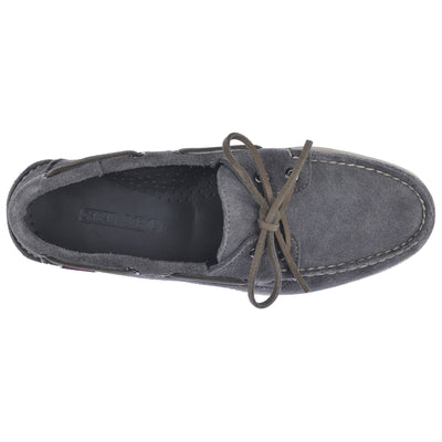 Docksides Man DOCKSIDES PORTLAND SUEDE Mocassin DK GREY Dressed Back (jpg Rgb)		