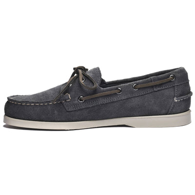 Docksides Man DOCKSIDES PORTLAND SUEDE Mocassin DK GREY Dressed Side (jpg Rgb)		