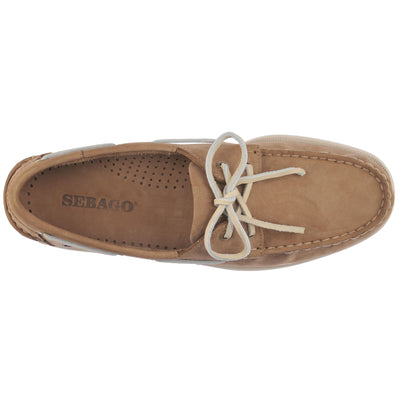 Docksides Man DOCKSIDES PORTLAND NUBUCK Mocassin BROWN TAUPE Dressed Back (jpg Rgb)		
