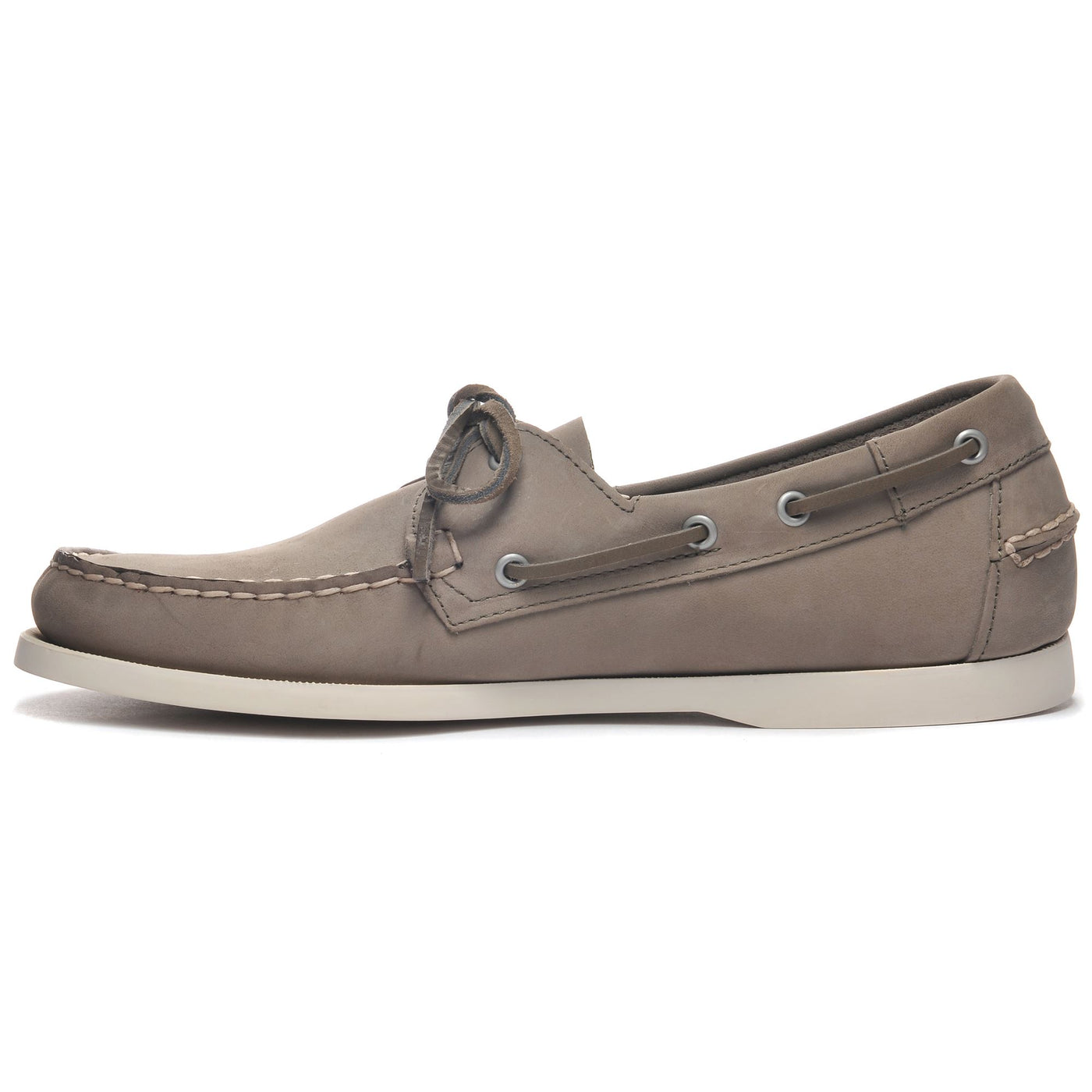 Docksides Man DOCKSIDES PORTLAND NUBUCK Mocassin MID GREY Dressed Side (jpg Rgb)		