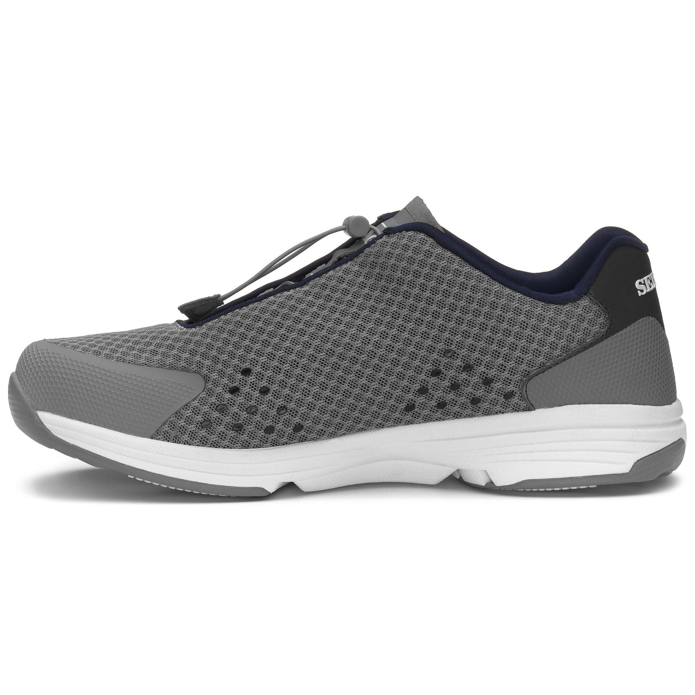 Sneakers Woman CYPHON SEA SPORT WOMAN Low Cut GREY-NAVY Dressed Side (jpg Rgb)		