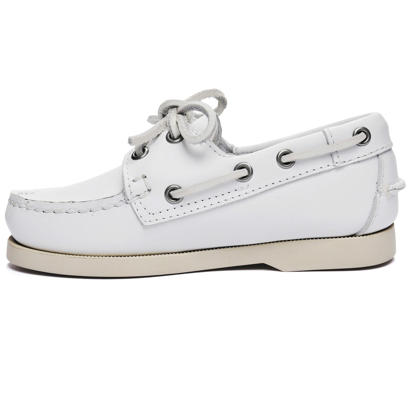 Docksides Kid unisex Docksides Portland Kid Mocassin WHITE Dressed Side (jpg Rgb)		