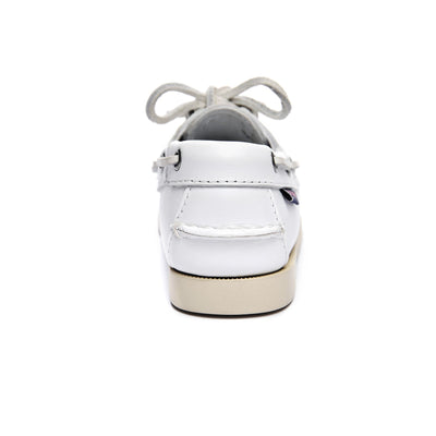 Docksides Kid unisex Docksides Portland Kid Mocassin WHITE Detail (jpg Rgb)			