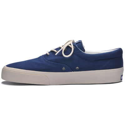 Sneakers Man JOHN Low Cut BLUE NAVY Dressed Side (jpg Rgb)		