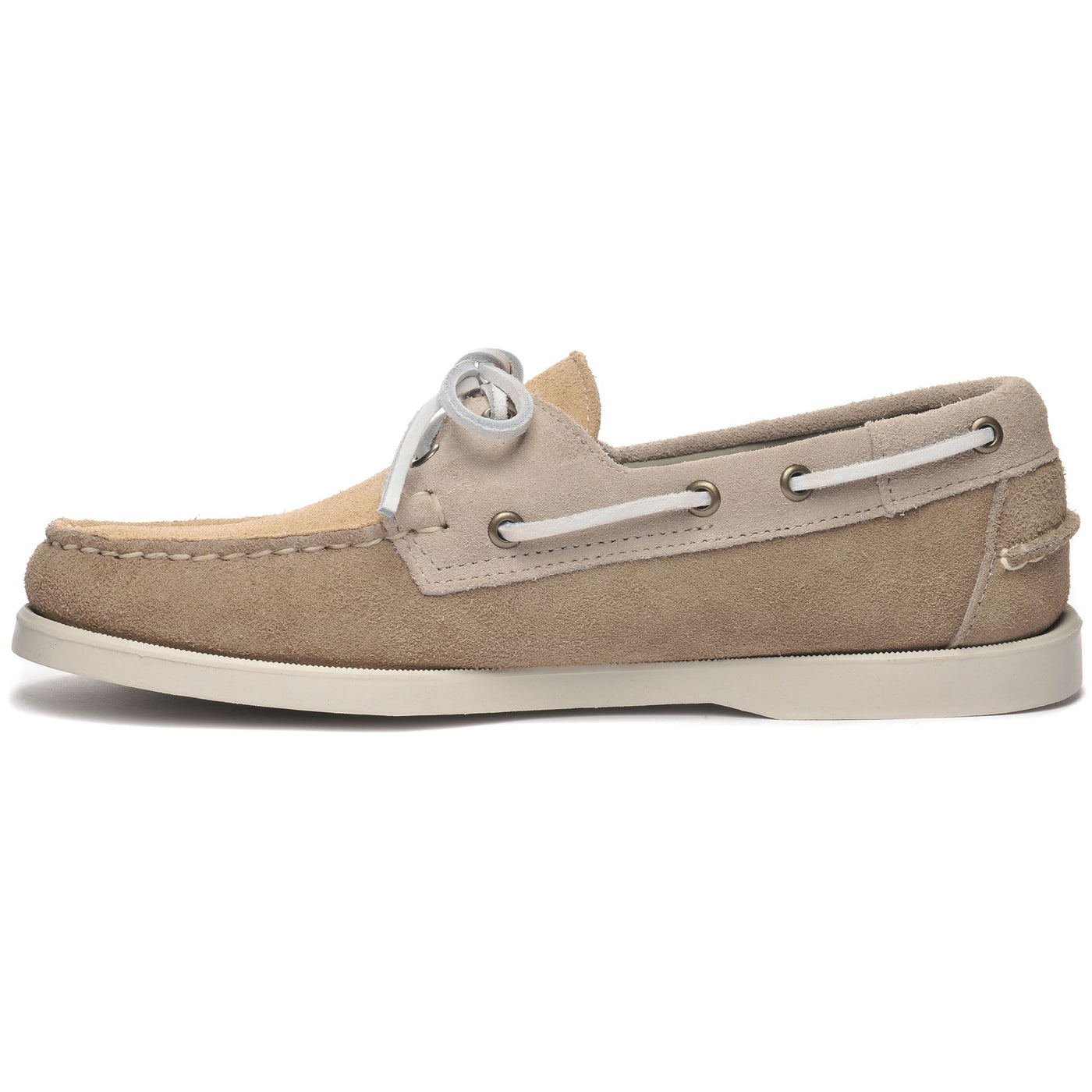Docksides Man PORTLAND JIB Mocassin GSAGE-TAUPE-CAMEL Dressed Side (jpg Rgb)		