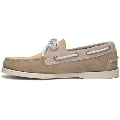 Docksides Man PORTLAND JIB Mocassin GSAGE-TAUPE-CAMEL Dressed Side (jpg Rgb)		