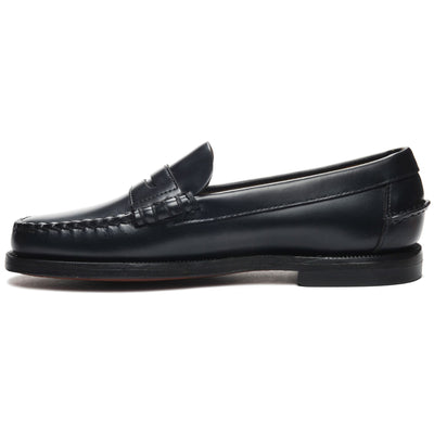 Moc Woman CLASSIC DAN WOMAN Moccasin BLUE NAVY Dressed Side (jpg Rgb)		