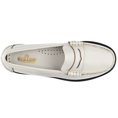 Moc Woman CLASSIC DAN WOMAN Moccasin WHITE Dressed Back (jpg Rgb)		