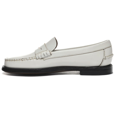 Moc Woman CLASSIC DAN WOMAN Moccasin WHITE Dressed Side (jpg Rgb)		