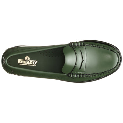 Moc Woman CLASSIC DAN WOMAN Moccasin GREEN CHIVE Dressed Back (jpg Rgb)		
