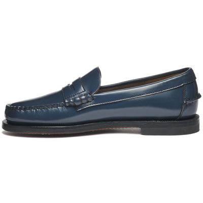 Moc Woman CLASSIC DAN WOMAN Moccasin BRILLIANT BLUE Dressed Side (jpg Rgb)		