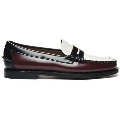 Moc Woman CLASSIC DAN WOMAN Moccasin GARNET-WHITE-BLACK Photo (jpg Rgb)			