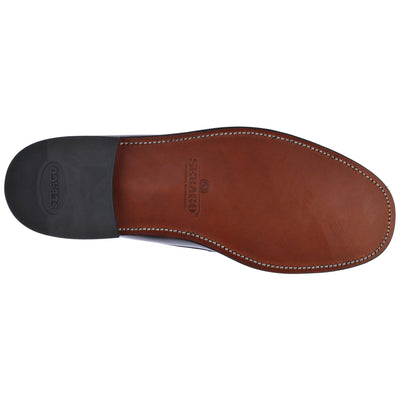 Moc Man FRANK Moccasin BROWN BURGUNDY Dressed Front (jpg Rgb)	