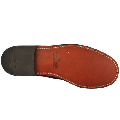 Moc Man CLASSIC DAN SUEDE Moccasin DK BROWN Dressed Front (jpg Rgb)	