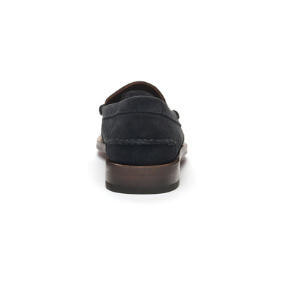 Moc Man CLASSIC DAN SUEDE Moccasin BLUE NAVY Detail (jpg Rgb)			
