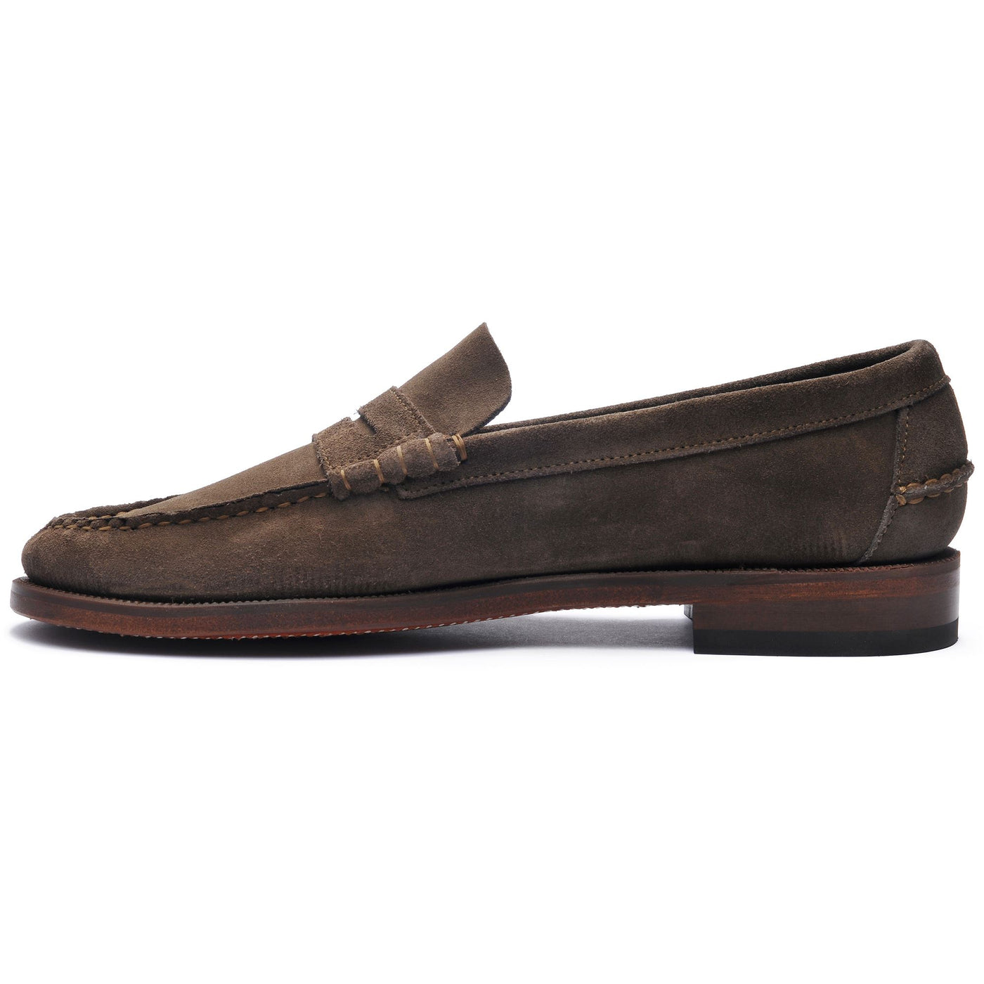 Moc Man CLASSIC DAN SUEDE Moccasin ALMOND Dressed Side (jpg Rgb)		