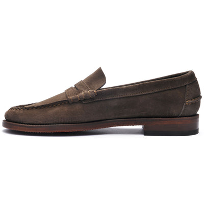 Moc Man CLASSIC DAN SUEDE Moccasin ALMOND Dressed Side (jpg Rgb)		
