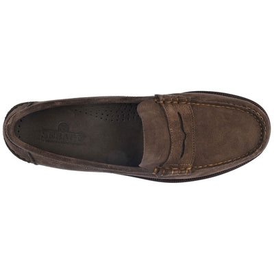 Moc Man CLASSIC DAN SUEDE Moccasin ALMOND Dressed Back (jpg Rgb)		