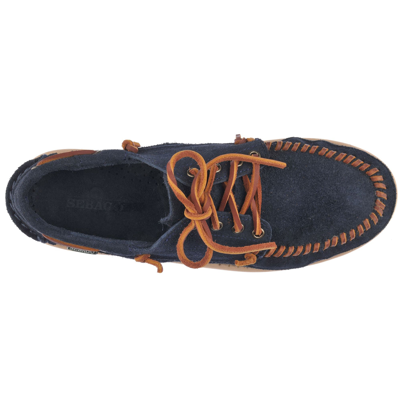 Moc Man KEUKA Moccasin BLUE NAVY Dressed Back (jpg Rgb)		