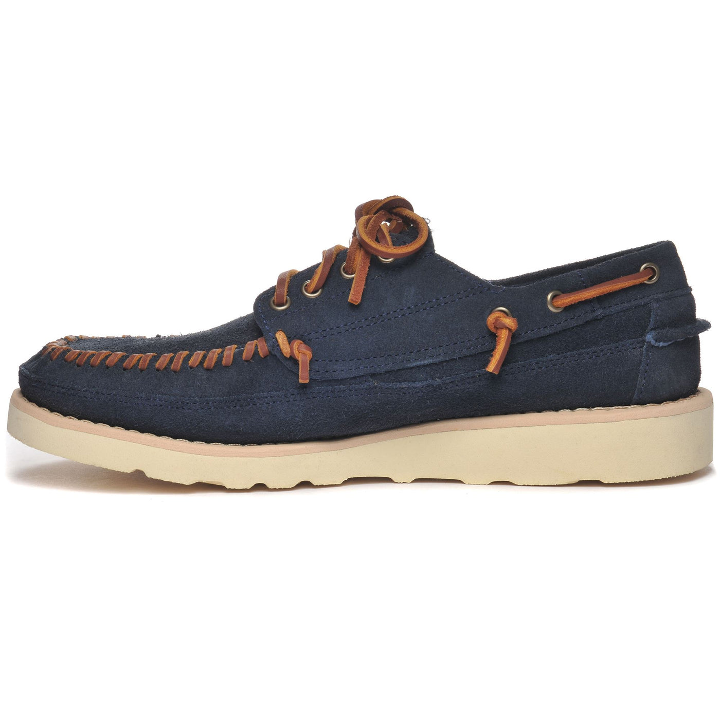 Moc Man KEUKA Moccasin BLUE NAVY Dressed Side (jpg Rgb)		