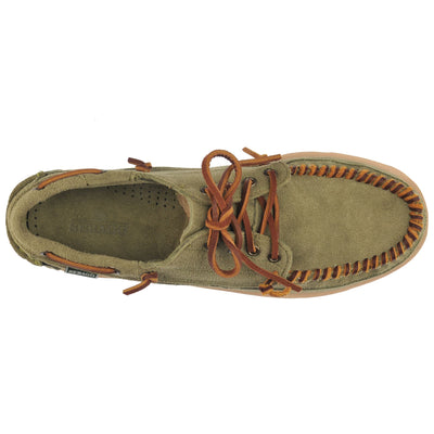 Moc Man KEUKA Moccasin OLIVE Dressed Back (jpg Rgb)		