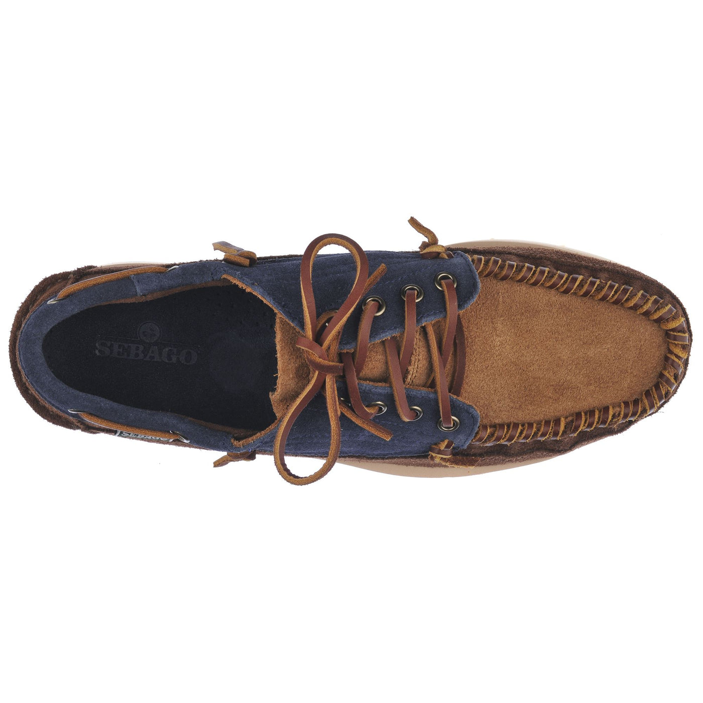 Moc Man CAYUGA Moccasin BLUENAVY-COGNAC-DKBROWN Dressed Back (jpg Rgb)		