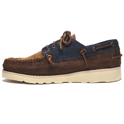 Moc Man CAYUGA Moccasin BLUENAVY-COGNAC-DKBROWN Dressed Side (jpg Rgb)		
