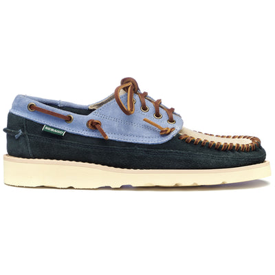 Moc Man CAYUGA Moccasin BLUE NAVY- LT BLUE- PAPYRUS Photo (jpg Rgb)			