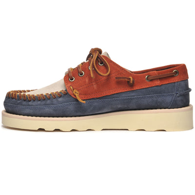 Moc Man CAYUGA Moccasin BLUE DK DENIM- BRANDY- BIRCH Dressed Side (jpg Rgb)		