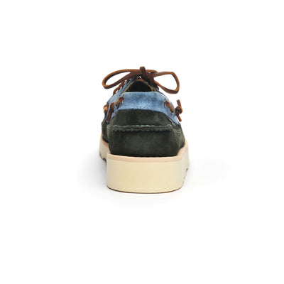 Moc Man CAYUGA Moccasin GREEN DK DEPTHS- INDIGO- GREEN MOSS Detail (jpg Rgb)			