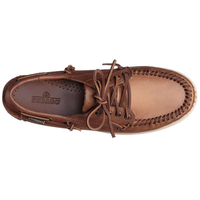 Moc Man SENECA Moccasin BROWN TAN Dressed Back (jpg Rgb)		