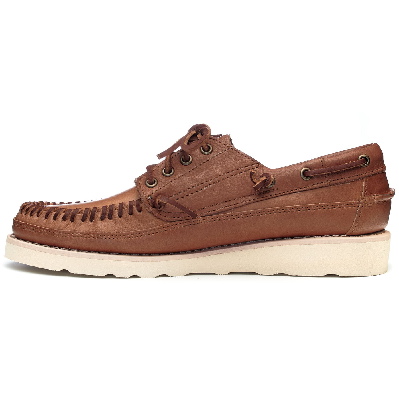 Moc Man SENECA Moccasin BROWN TAN Dressed Side (jpg Rgb)		