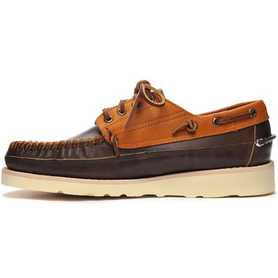 Moc Man SENECA Moccasin DKBROWN-OCRA Dressed Side (jpg Rgb)		