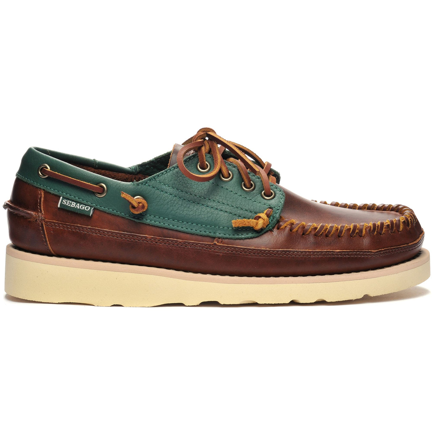 Moc Man SENECA Moccasin BROWN-GREENPINE Photo (jpg Rgb)			