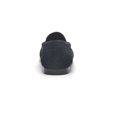 Moc Man BYRON SUEDE Moccasin BLUE NAVY Detail (jpg Rgb)			