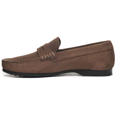 Moc Man BYRON SUEDE Moccasin ALMOND Dressed Side (jpg Rgb)		