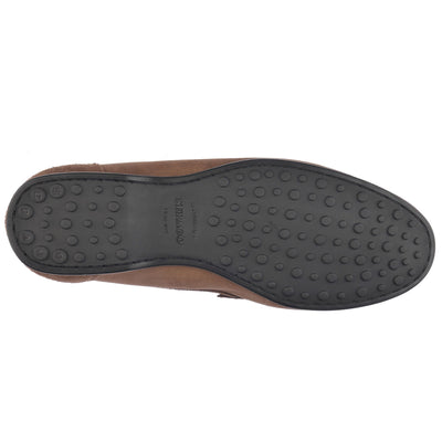 Moc Man BYRON SUEDE Moccasin GREEN FOLIAGE Dressed Front (jpg Rgb)	