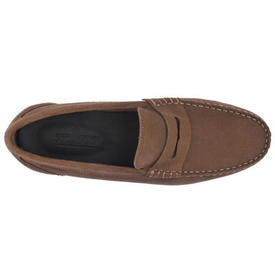 Moc Man BYRON SUEDE Moccasin ALMOND Dressed Back (jpg Rgb)		